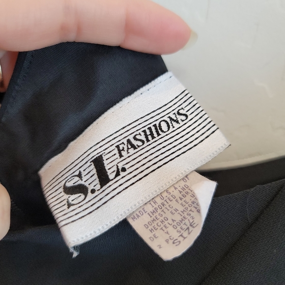 S.L. Fashions Black Sleeveless Dress Size 10 - Picture 14 of 15